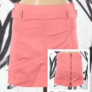 VINTAGE Y2K Mini Skirt‎ by MATTHEW WILLIAMSON Back Zip Pink Size US 8 UK 12